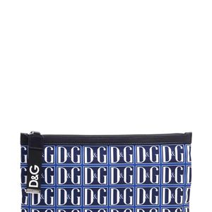 Pochette à logo Dolce & Gabbana pour homme en coloris Bleu