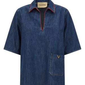 Valentino Garavani Blue 'vlogo Signature' Shirt