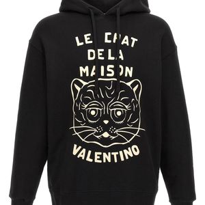 Valentino Garavani Black Hoodie for men