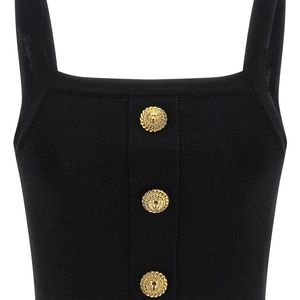 Balmain Black Top 3 Buttons