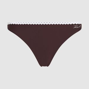 Karl Lagerfeld Purple Scallop Bikini Bottoms