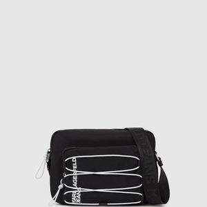 KL Jeans Black Utility Drawstring Camera Bag for men
