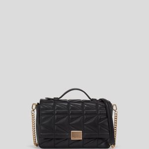 Karl Lagerfeld Black K/Kuilt Crossbody Top Handle Bag