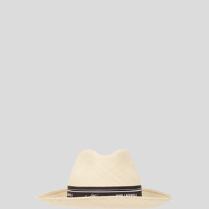 Karl Lagerfeld Natural Kl X Borsalino Panama Hat