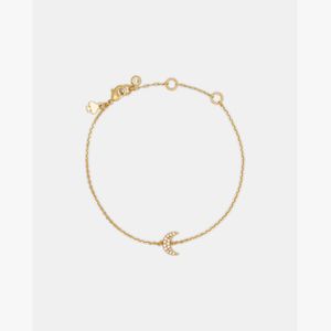 Kate Spade White Kate Spade You'Re A Gem Pave Moon Bracelet
