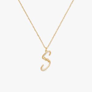 Kate Spade Black Initial Script S Pendant