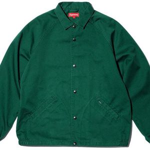 Supreme Green X Antihero Snap Front Twill Jacket for men