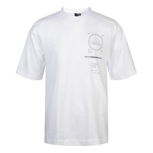 Adidas White M Tee Ref Sports Short Sleeve for men
