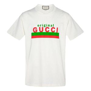 メンズ Gucci 【公式】 (グッチ)"original " プリント オーバーサイズ Tシャツアイボリー コットンジャージーホワイト