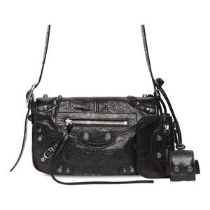 Balenciaga Black Le Cagole Xs Flap Bag for men