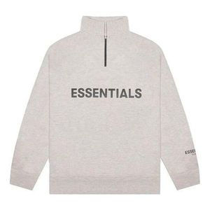 Fear Of God White Fw20 Half Zip Pullover 'Oatmeal' for men