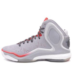 Adidas Grey D Rose 5 Boost 'Clear Onix Scarlet Wht' for men