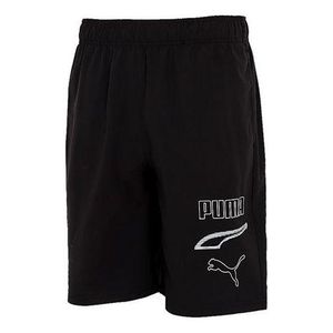 PUMA Black Rebal Woven Shorts for men