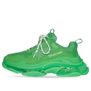 Balenciaga Green Triple S Sneaker 'Clear Sole' for men