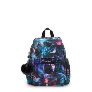 Kipling Blue Backpack City Zip Mini Palm Mood Small