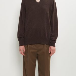 Carven Brown Cashmere Double Sweater