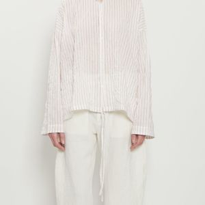 ELEH White Wrap Cotton Shirt
