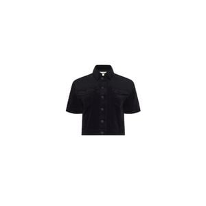 L'Agence Black 'Agence Kirstie Velvet Shirt Jacket