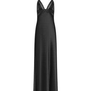 L'Agence Black Elsa Silk Gown