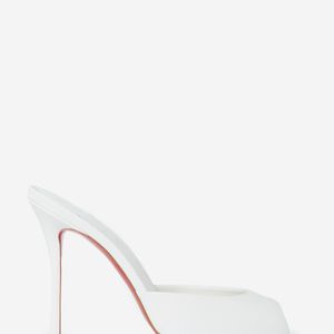 Christian Louboutin White Me Dolly Mules