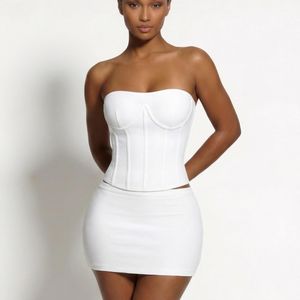 LemonLunar White The Inara Bandage Corset Top