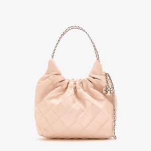 Tory Burch Pink Mini Fleming Drawstring Bag