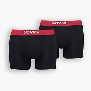 Levi's Black Solid Boxer Briefs 2 Pack for men