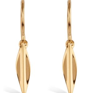 Dinny Hall Metallic Gold-plated Lotus Small Petal Drop Earrings