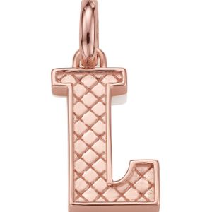 Monica Vinader Pink Rose Gold-plated Alphabet Pendant L