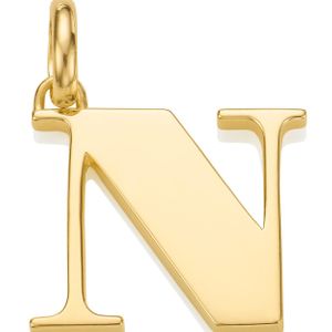 Monica Vinader Metallic Gold Vermeil Alphabet Pendant A-z
