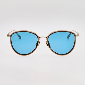 Linda Farrow Blue Dahlia Sunglasses