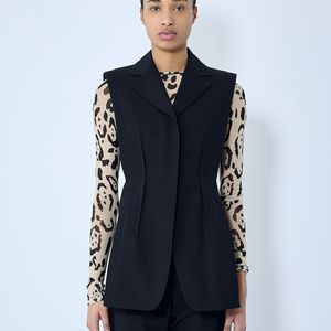 Sportmax Blue Oca Tailored Vest