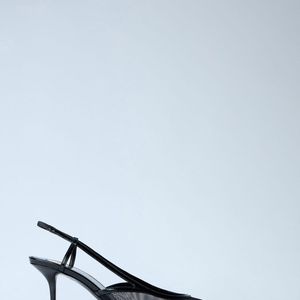 Saint Laurent White Renée Slingback Pumps