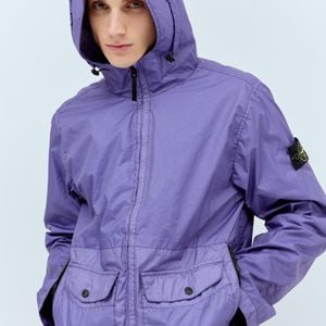 Stone Island Purple Membrana 3l Hooded Jacket for men