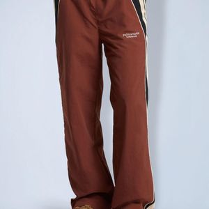 Palm Angels Red Hollywood Nylon Pants for men
