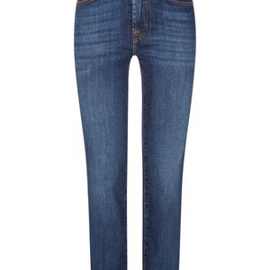 7 For All Mankind Blau The Straight 7/8- Jeans Crop