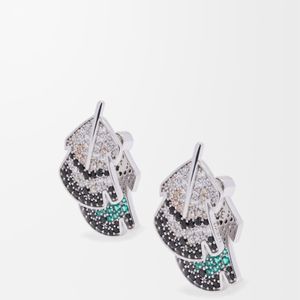 Loewe White Feather Earrings