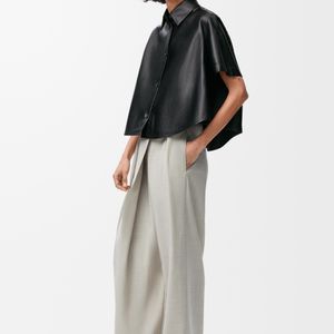 Loewe Black Short Sleeve Trapeze Shirt