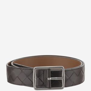 Bottega Veneta Brown Reverso Leather Belt for men