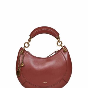 Chloé Brown Hobo Bag Banana Small Blushy