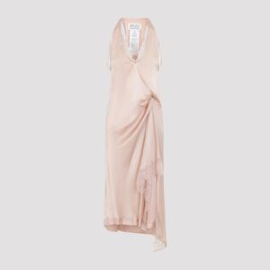 Maison Margiela Pink Maison Margela Lace Slip Midi Dress