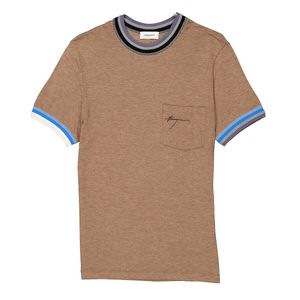 Ferragamo Brown Short Sleeve Sweater for men