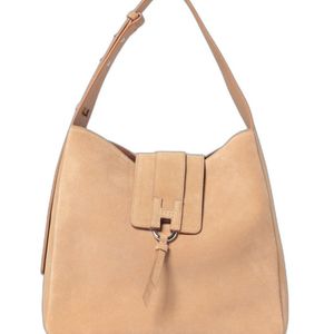 Hogan Natural Suede Adjustable Strap Bag
