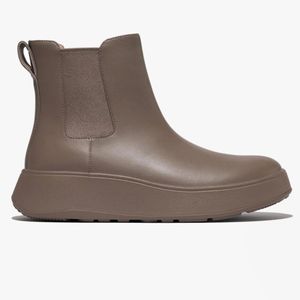 Fitflop Brown F-Mode Flatform Chelsea Boots Minky