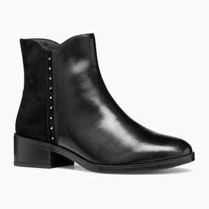 Geox Black D Camexia Leather Boots
