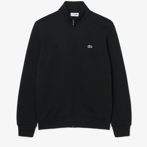 Lacoste Black Half Zip Fleece Sweatshirt for men