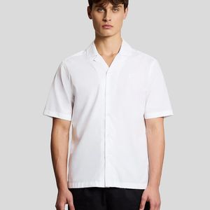 Lyle & Scott White Revere Collar Poplin Shirt for men