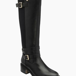 Lotus Black Freya Knee High Boots