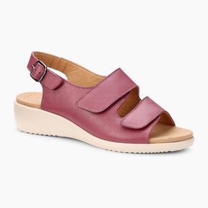 Hotter Pink Easy Ii Wide Fit Wedge Sandals