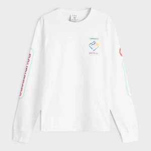 Casablanca White Fuji Dream Screen Printed Long Sleeve T-Shirt for men